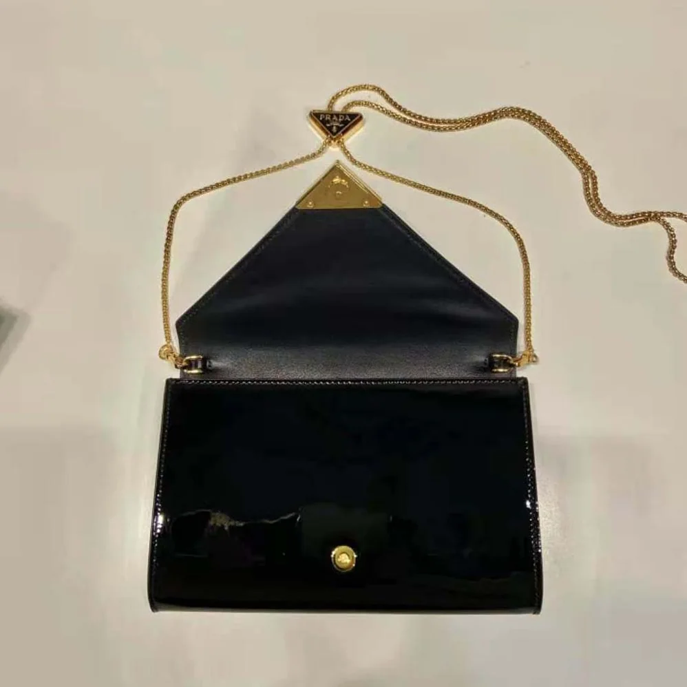 Prada Patent Leather Mini-bag for Women in Black
