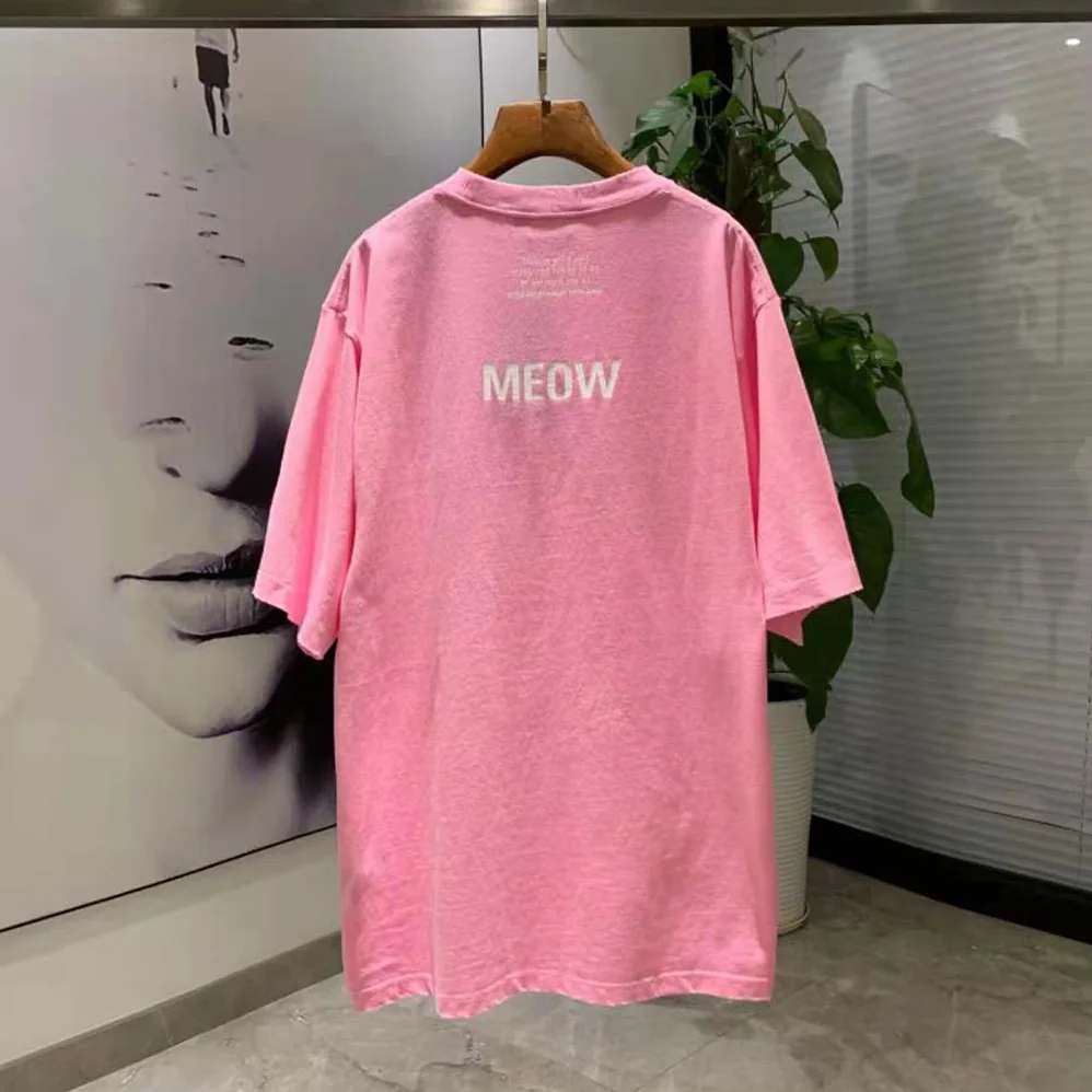 Balenciaga I Love Cats XL T for Women in Shirt in Pink Balenciaga I Love Cats XL T for Women in Shirt in Pink
