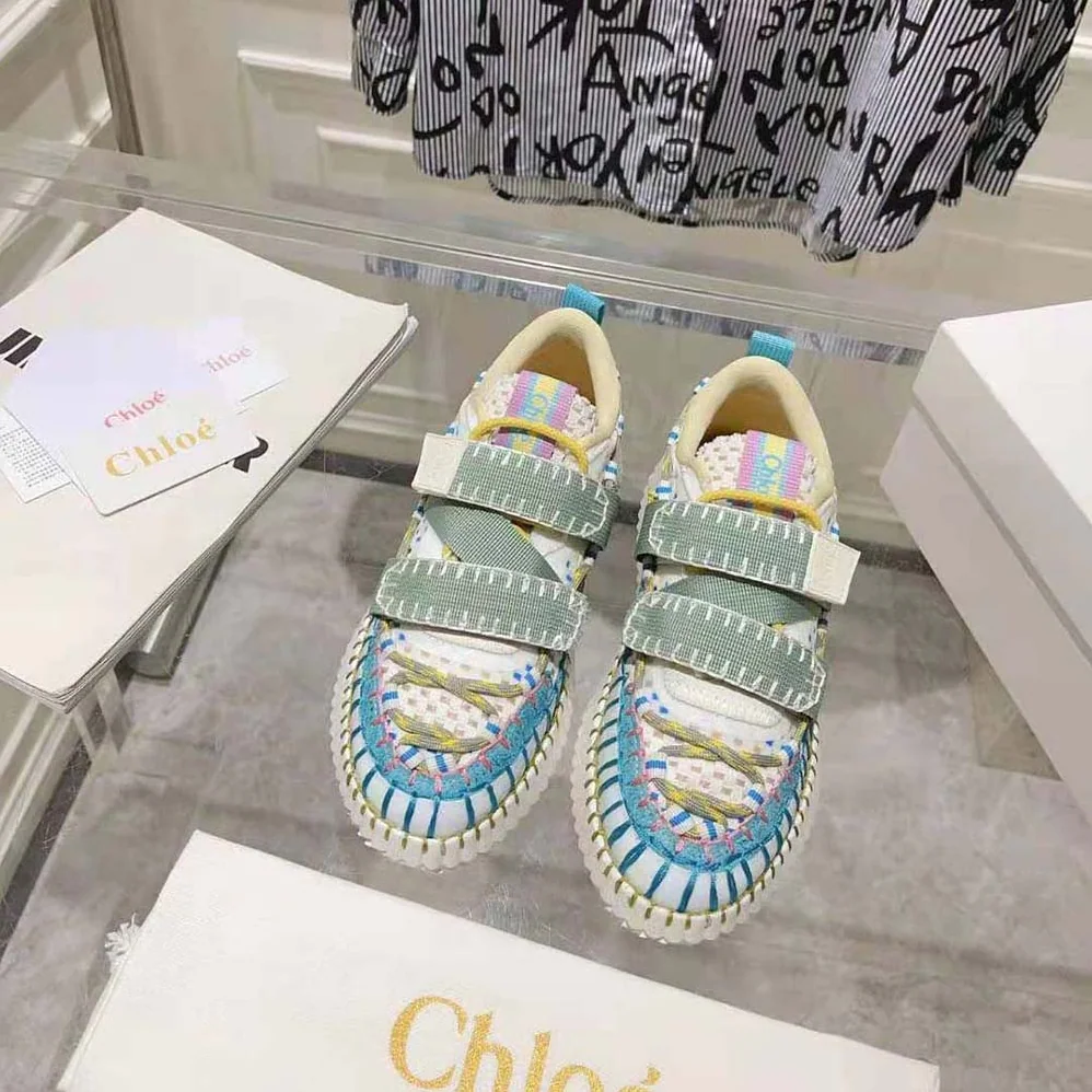 Chloe Nama Slip-on Sneaker for Women in Blue Chloe Nama Slip-on Sneaker for Women in Blue