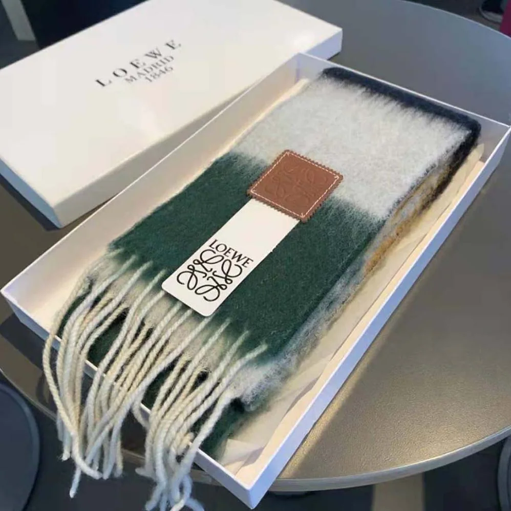 Loewe Stripe Scarf in Mohair for Women Loewe Stripe Scarf in Mohair for Women