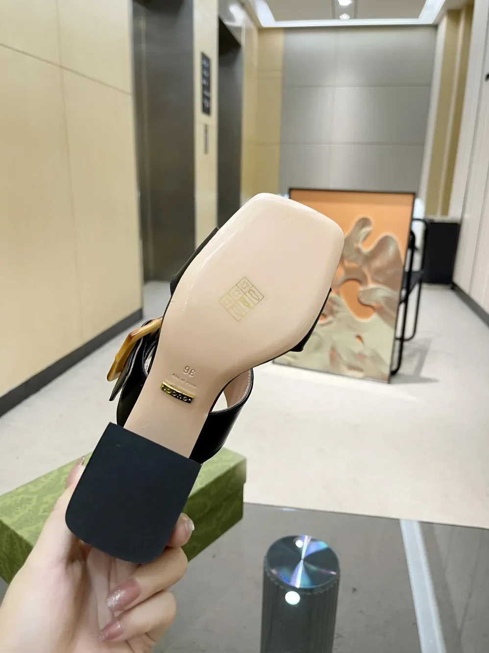 Gucci Sandal With Bamboo Buckle Beige for Women