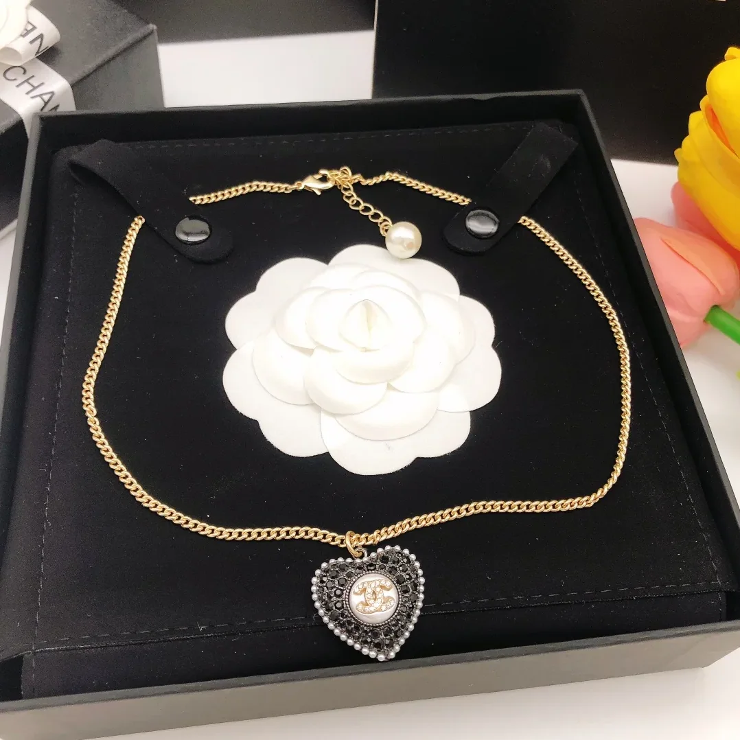 Chanel Love Necklace Black Chanel Love Necklace Black