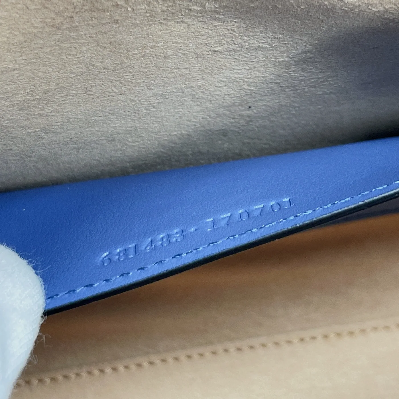 Gucci Marmont Small Matelasse Tote Bag in Blue Palladium Hardware
