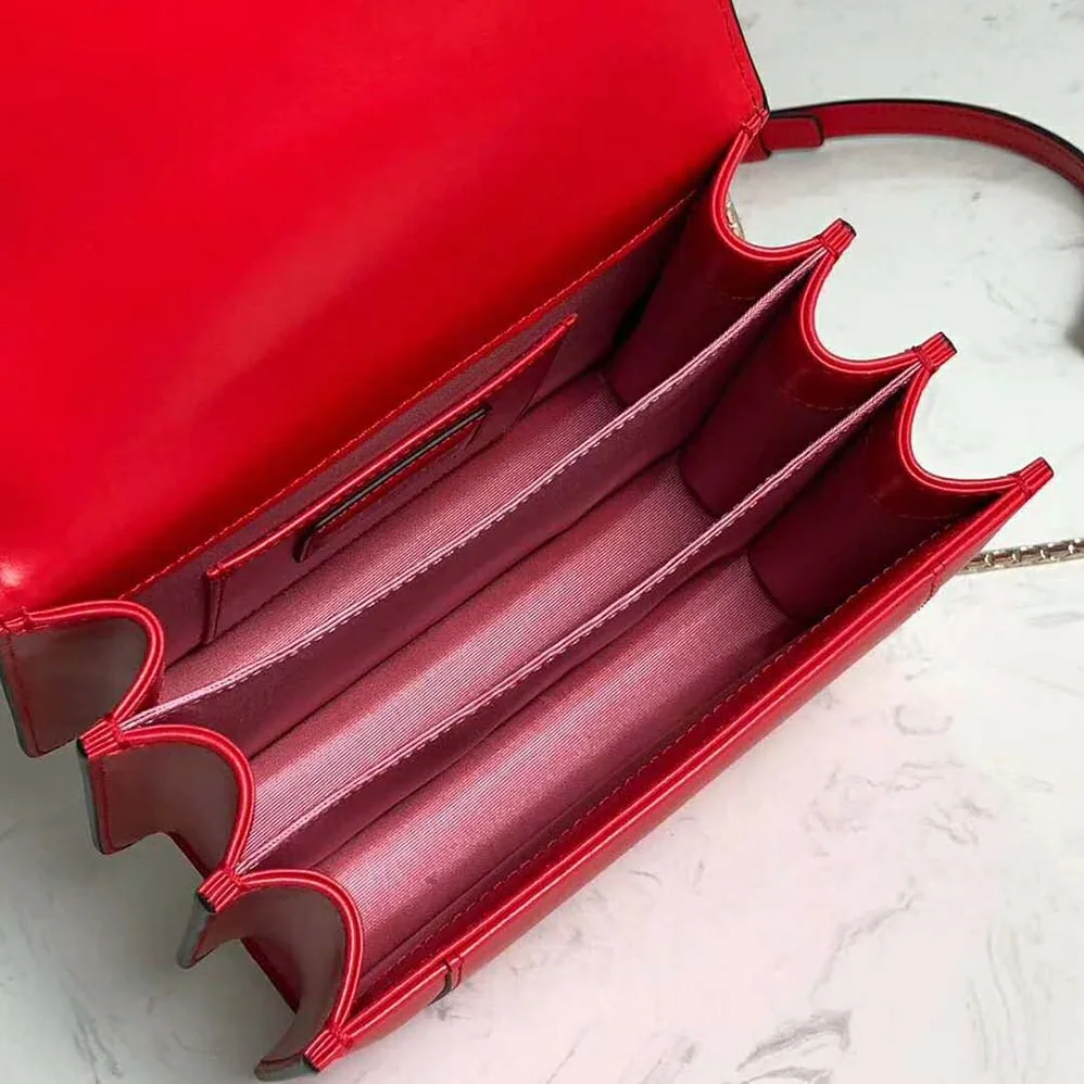 Bvlgari Serpenti Forever Medium Flap Cover Handle Bag Calfskin in Red Bvlgari Serpenti Forever Medium Flap Cover Handle Bag Calfskin in Red