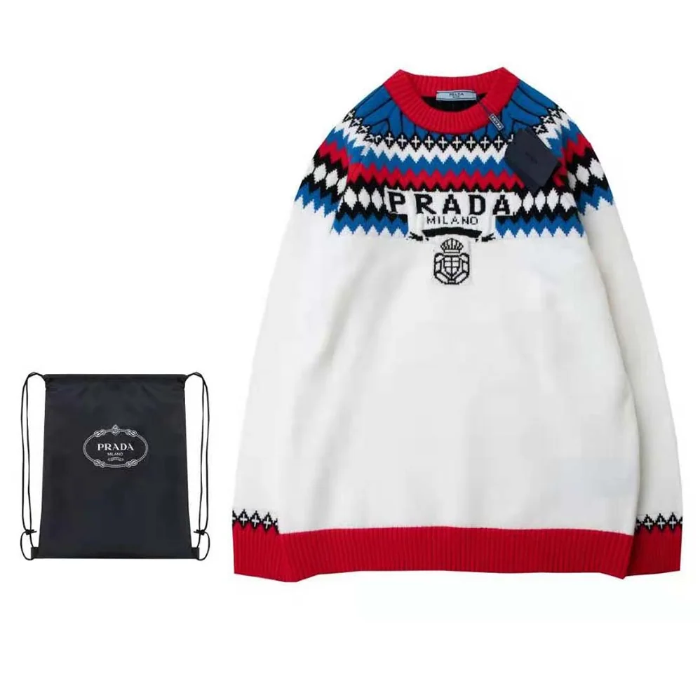 Prada Cashmere Crew for Women in Neck Sweater Prada Cashmere Crew for Women in Neck Sweater