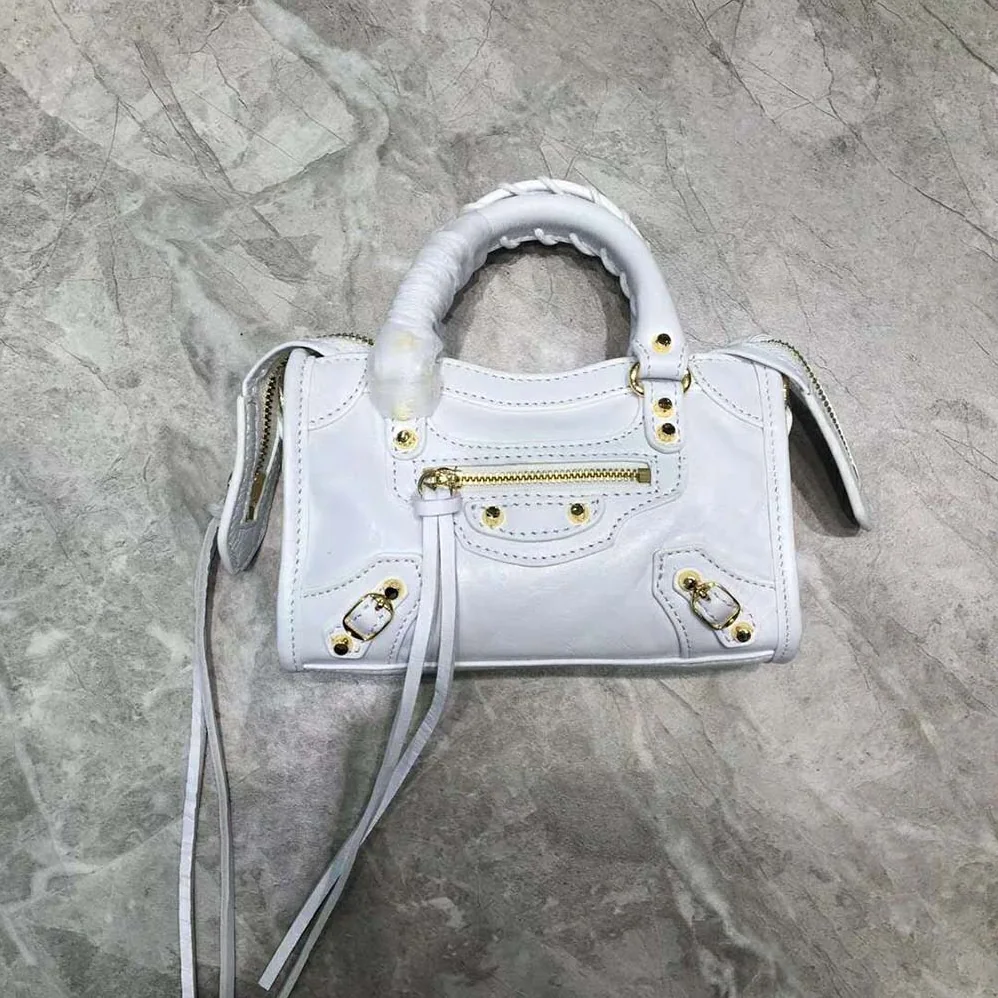 Balenciaga Classic Silver Mini City Bag for Women in Aqua Balenciaga Classic Silver Mini City Bag for Women in Aqua