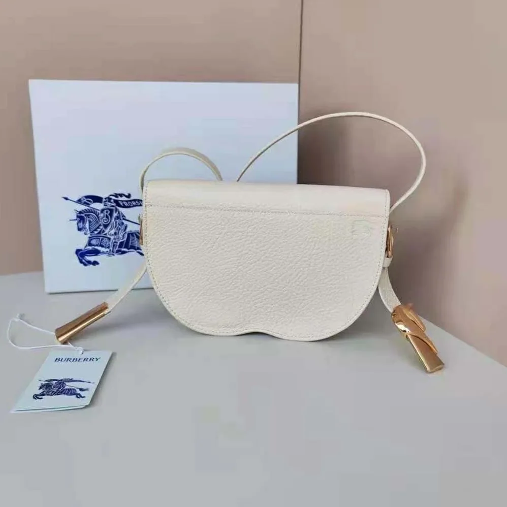 Burberry Chess Satchel for Women in White Burberry Chess Satchel for Women in White