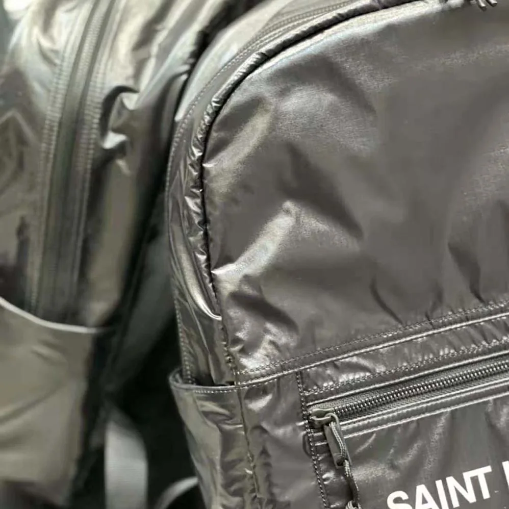 Saint Laurent YSL Nuxx Backpack in Nylon for Women in Black Saint Laurent YSL Nuxx Backpack in Nylon for Women in Black