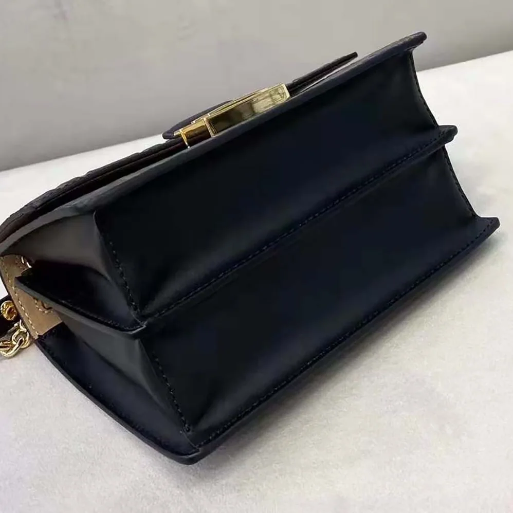 Fendi Kan U Small Brown Leather Mini for Women in Bag