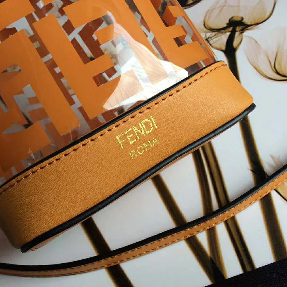 Fendi MON TRESOR PU Mini-Bag for Women in Orange Fendi MON TRESOR PU Mini-Bag for Women in Orange