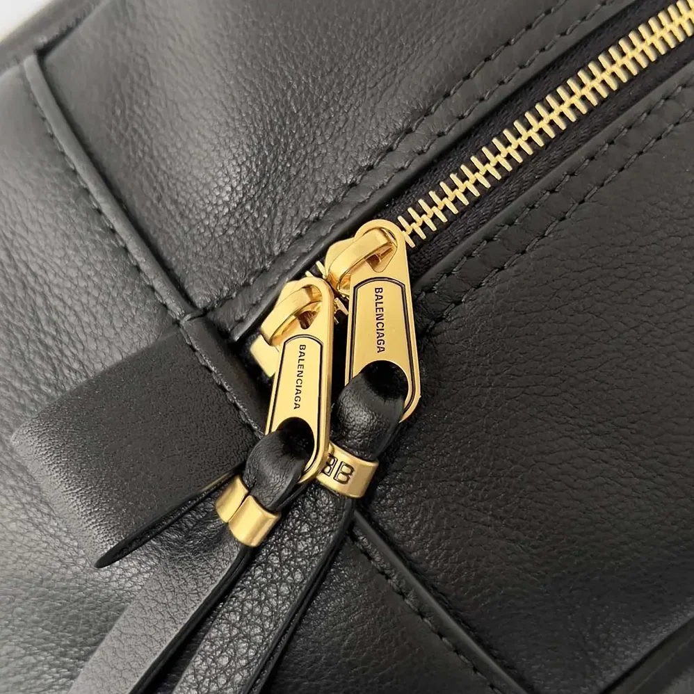 Prada Carrie Bowling Bag Medium in Black Calfskin for Women