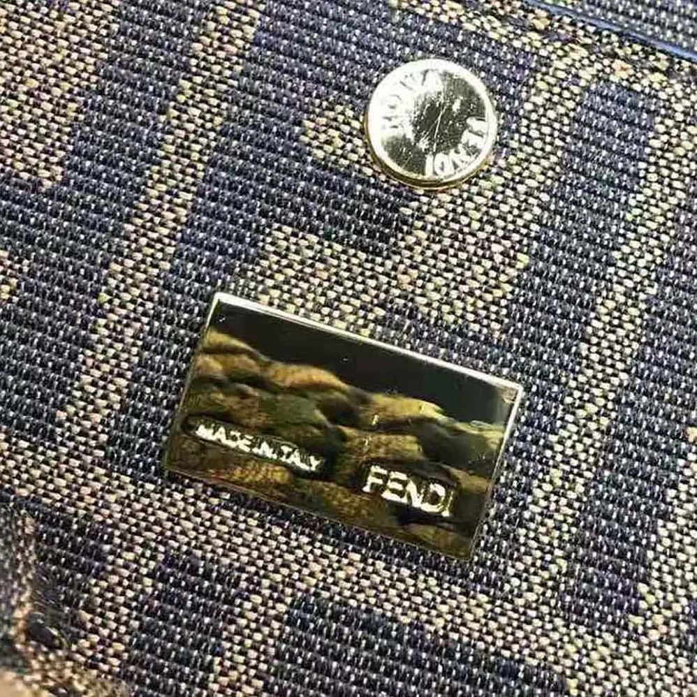 Fendi Baguette Jacquard Fabric Interlace Bag for Women Fendi Baguette Jacquard Fabric Interlace Bag for Women