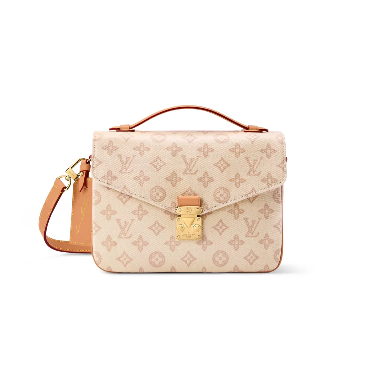 Louis Vuitton Pochette Metis MM Shoulder Bag / Monogram Origine Lin Canvas Gold Hardware
