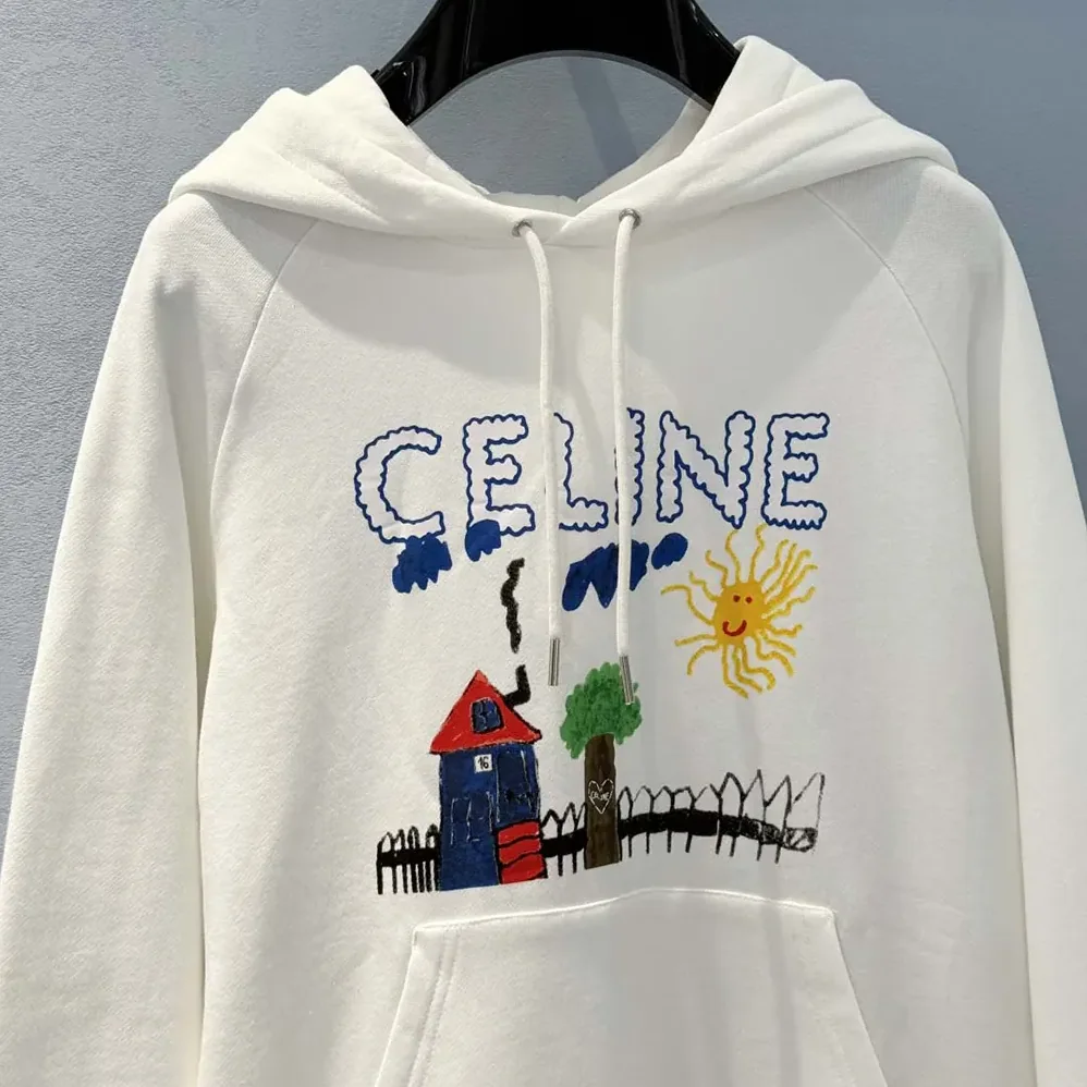 Celine 70'S Hoodie In Cotton Fleece for Women