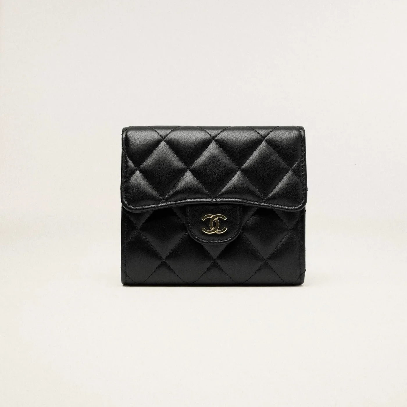Chanel Small Classic Flap Wallet Black /
