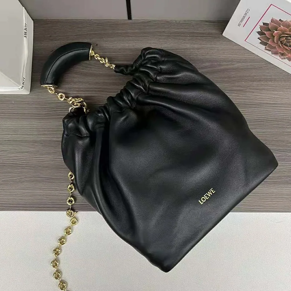 Loewe Small Squeeze Bag in Nappa Lambskin for Women in Black