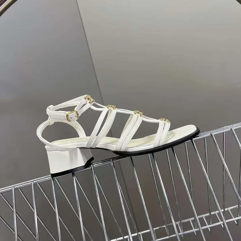 Celine Clemence Multi Triomphe Sandal in Lambskin for Women