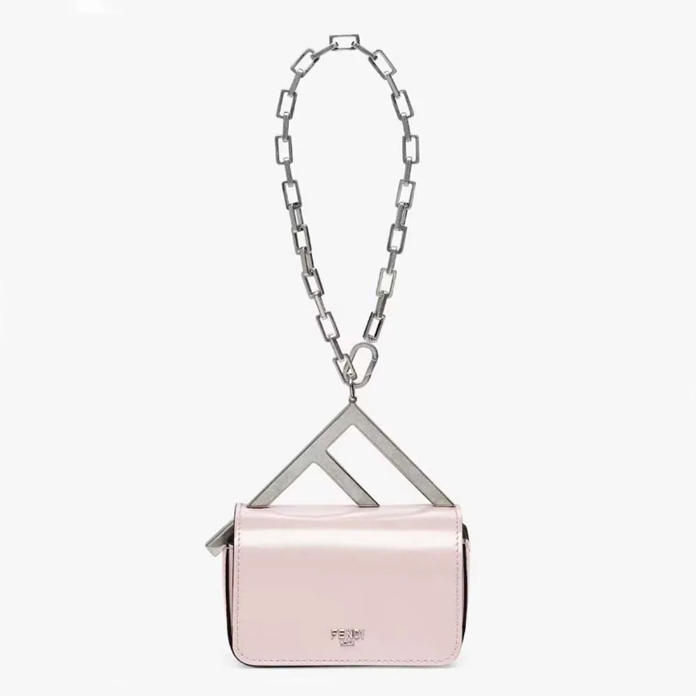 Fendi Nano Bag F Pink Leather Mini for Women in Bag