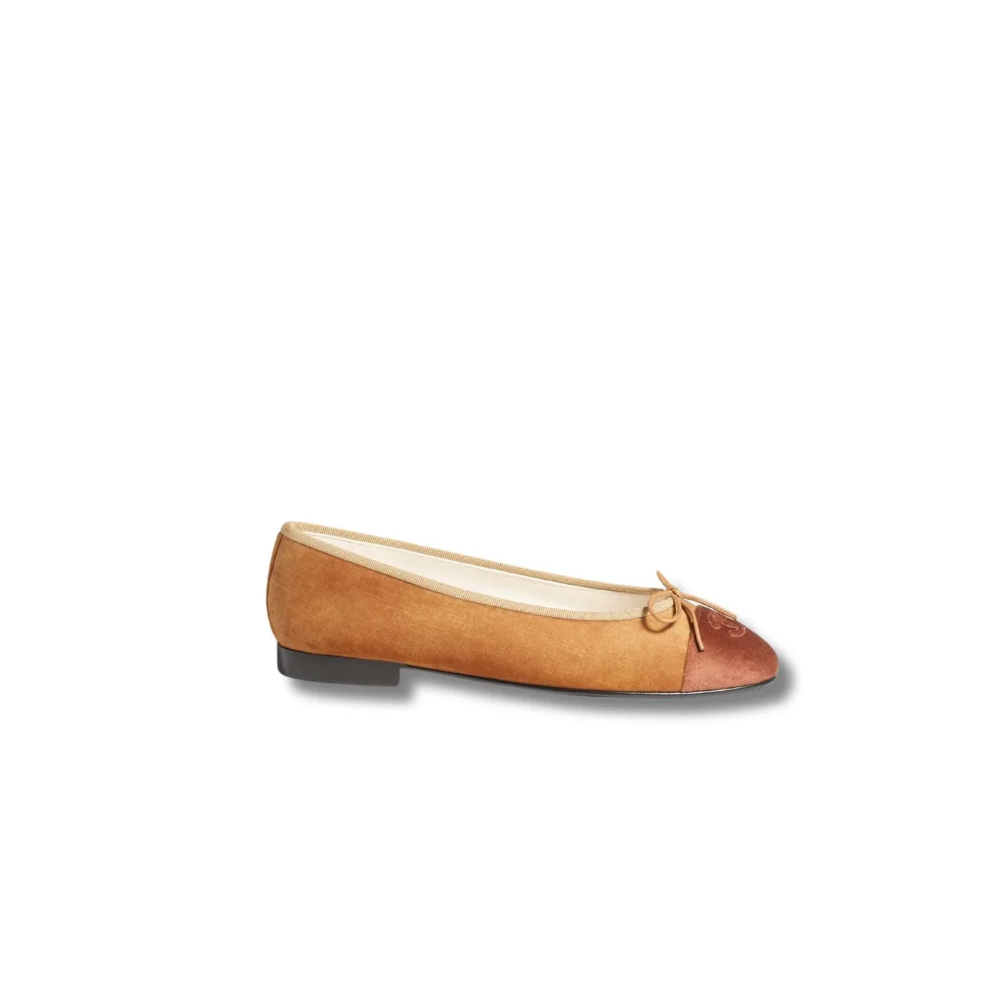 Chanel Ballet Flats Brown NZA09