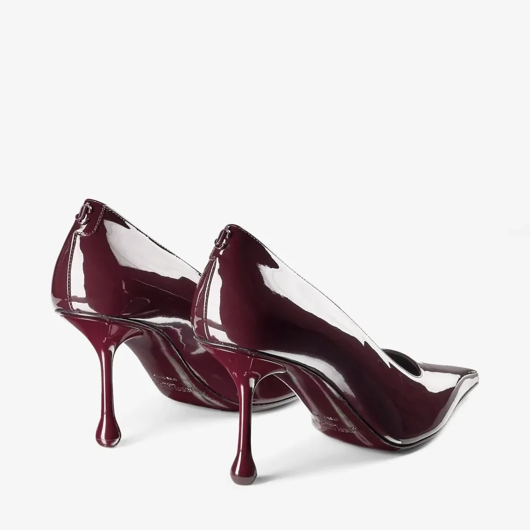 Jimmy Choo Ixia 80 Pumps Garnet IXIA80PAT