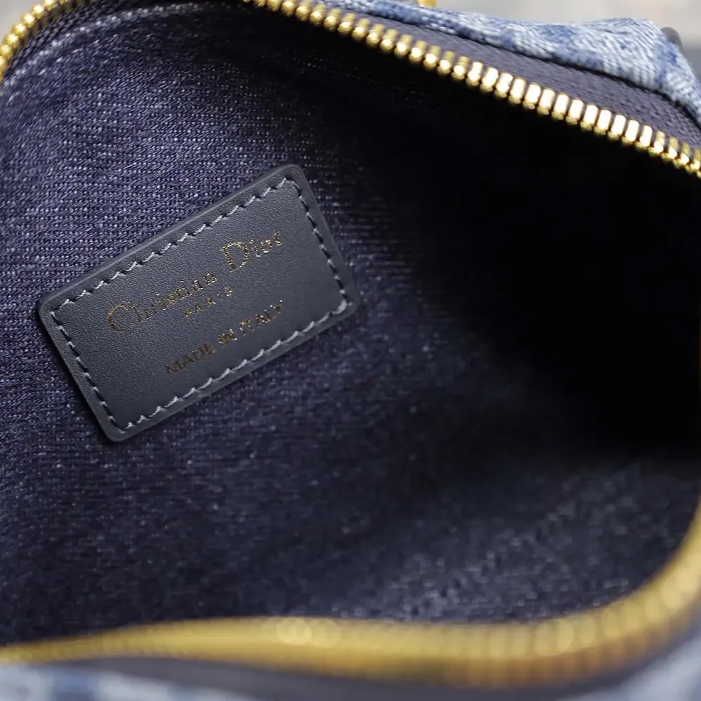 Dior Groove 20 Bag Blue Denim Dior Oblique Jacquard for Women