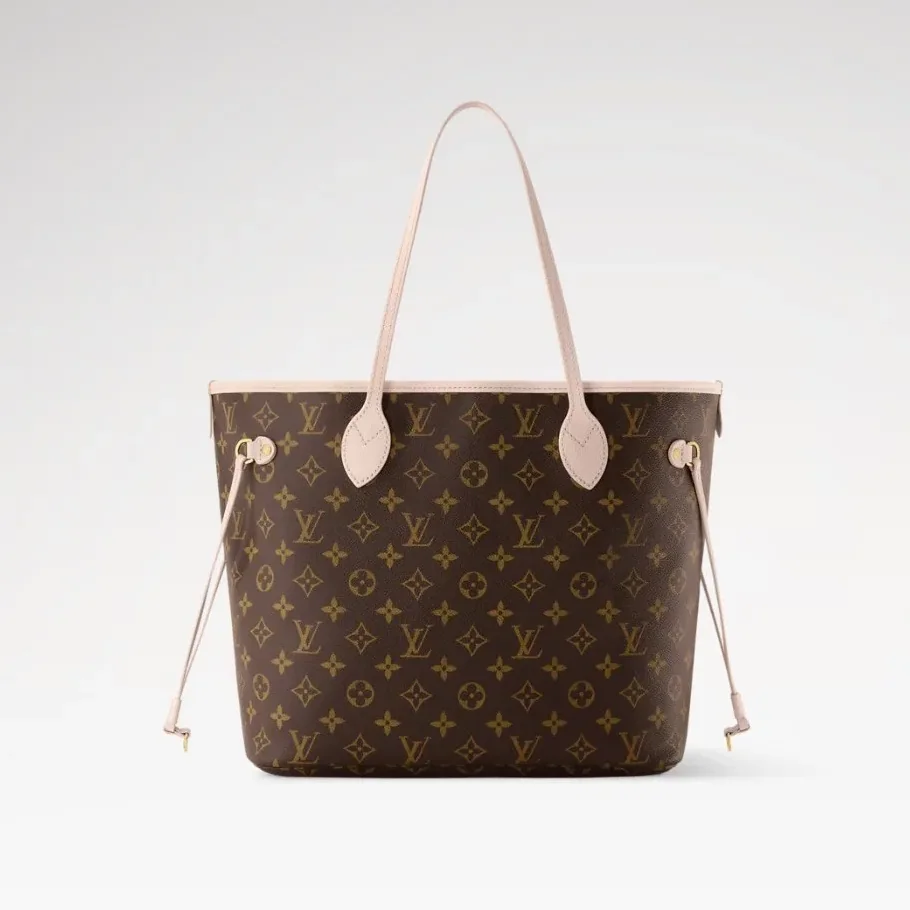 Louis Vuitton Neverfull Inside Out MM Tote Bag in Monogram Sand Gold Hardware
