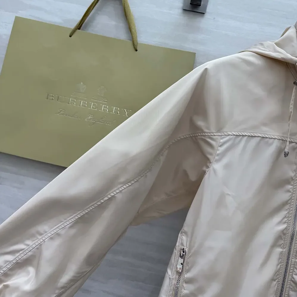 Burberry Nylon Cotton Jacket for Men in Pink