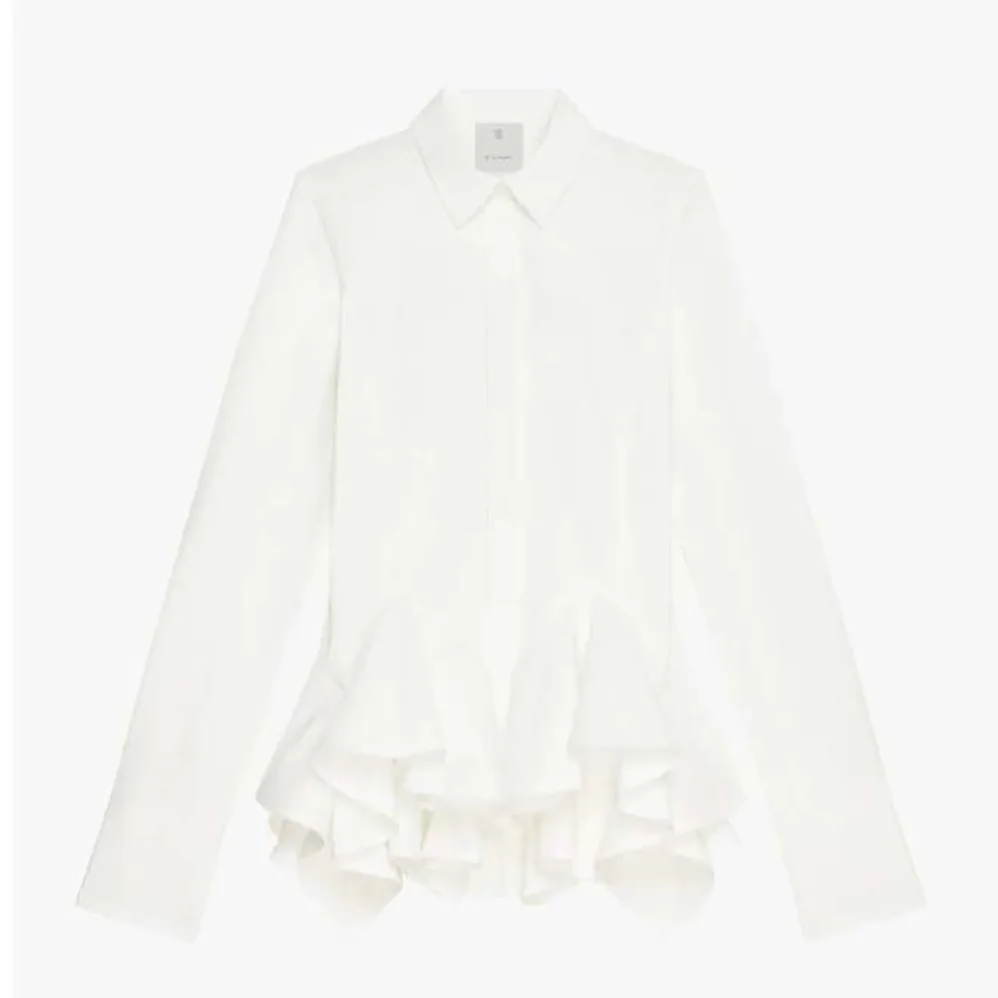 Givenchy Shirt in Poplin with Flounces for Women in White