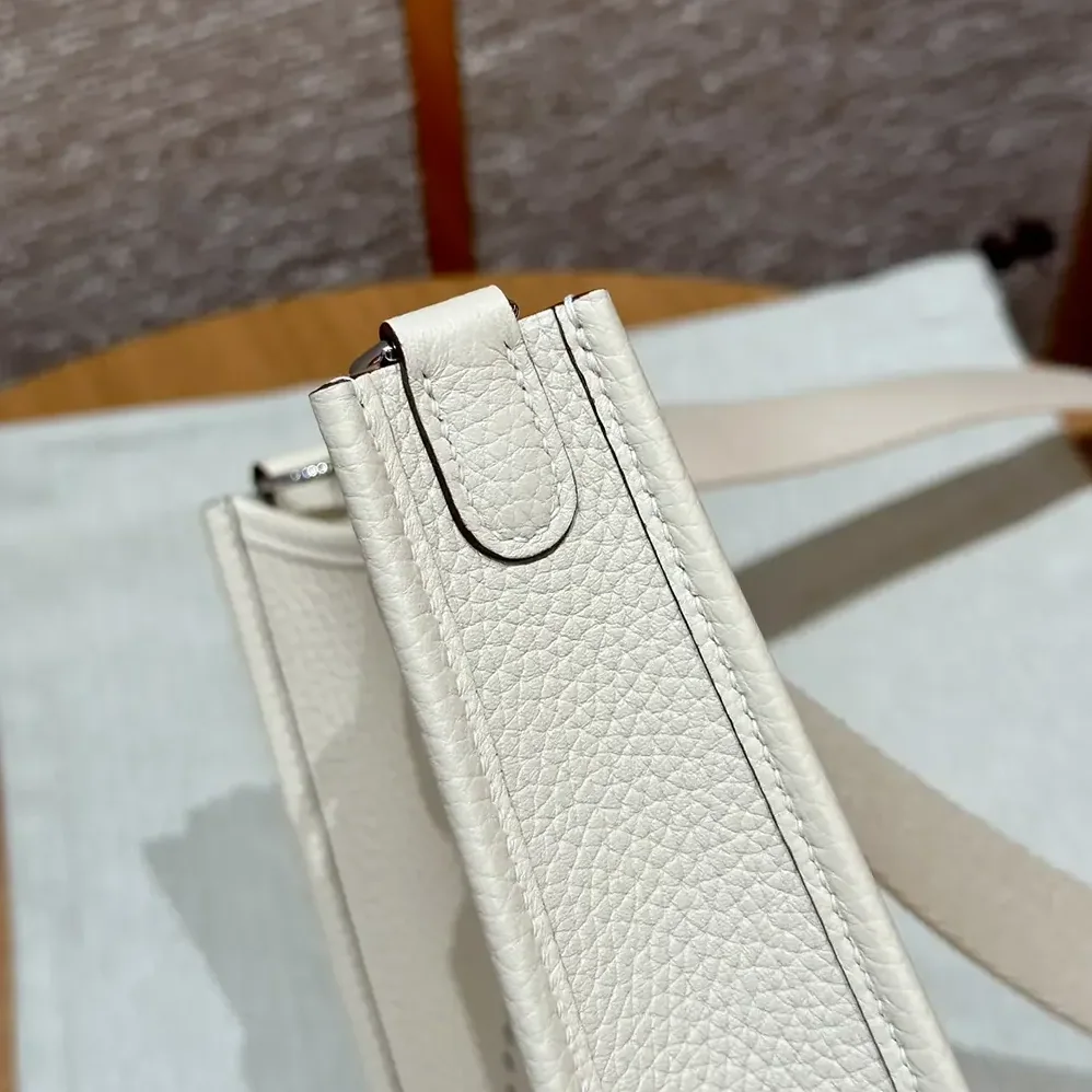 Hermes Evelyne 16 Amazone in Clemence Leather for Women in White/Silver