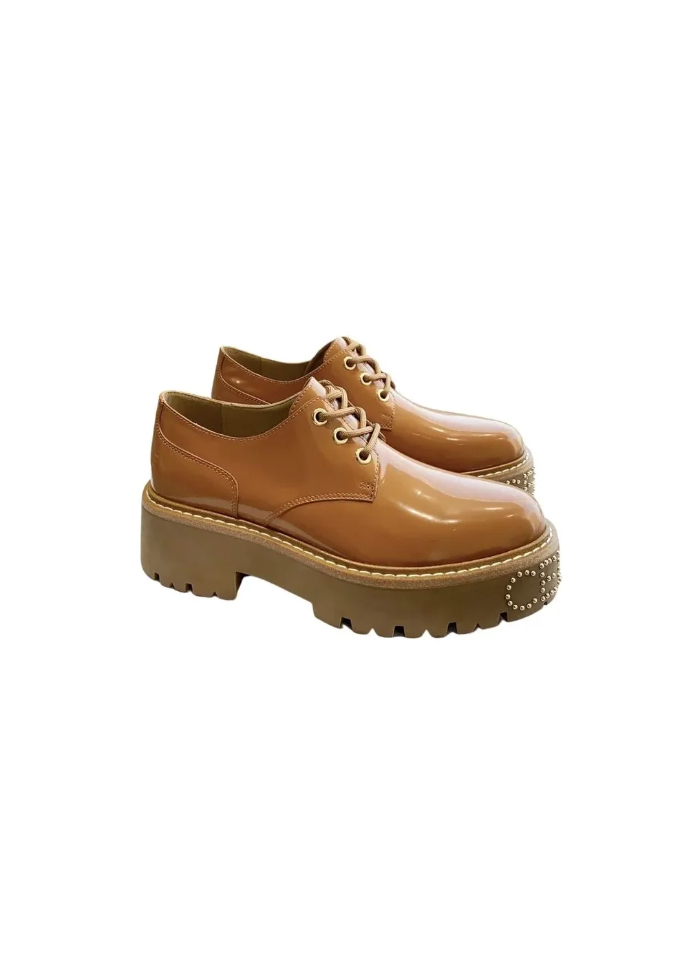 Celine Bulky Derby With Studded Outsole Brown