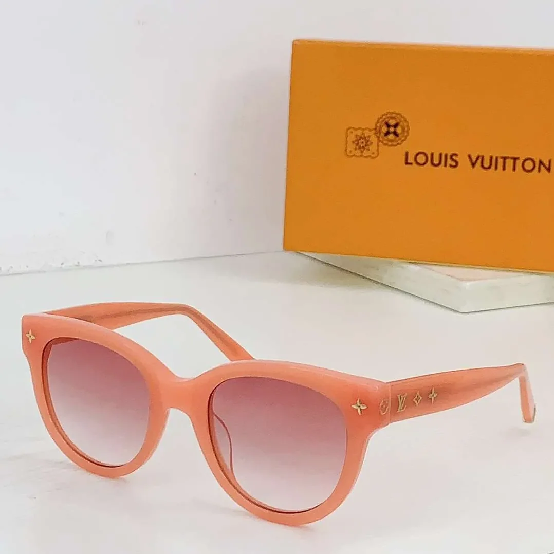 Louis Vuitton Monogram Round Sunglasses Orange Louis Vuitton Monogram Round Sunglasses Orange
