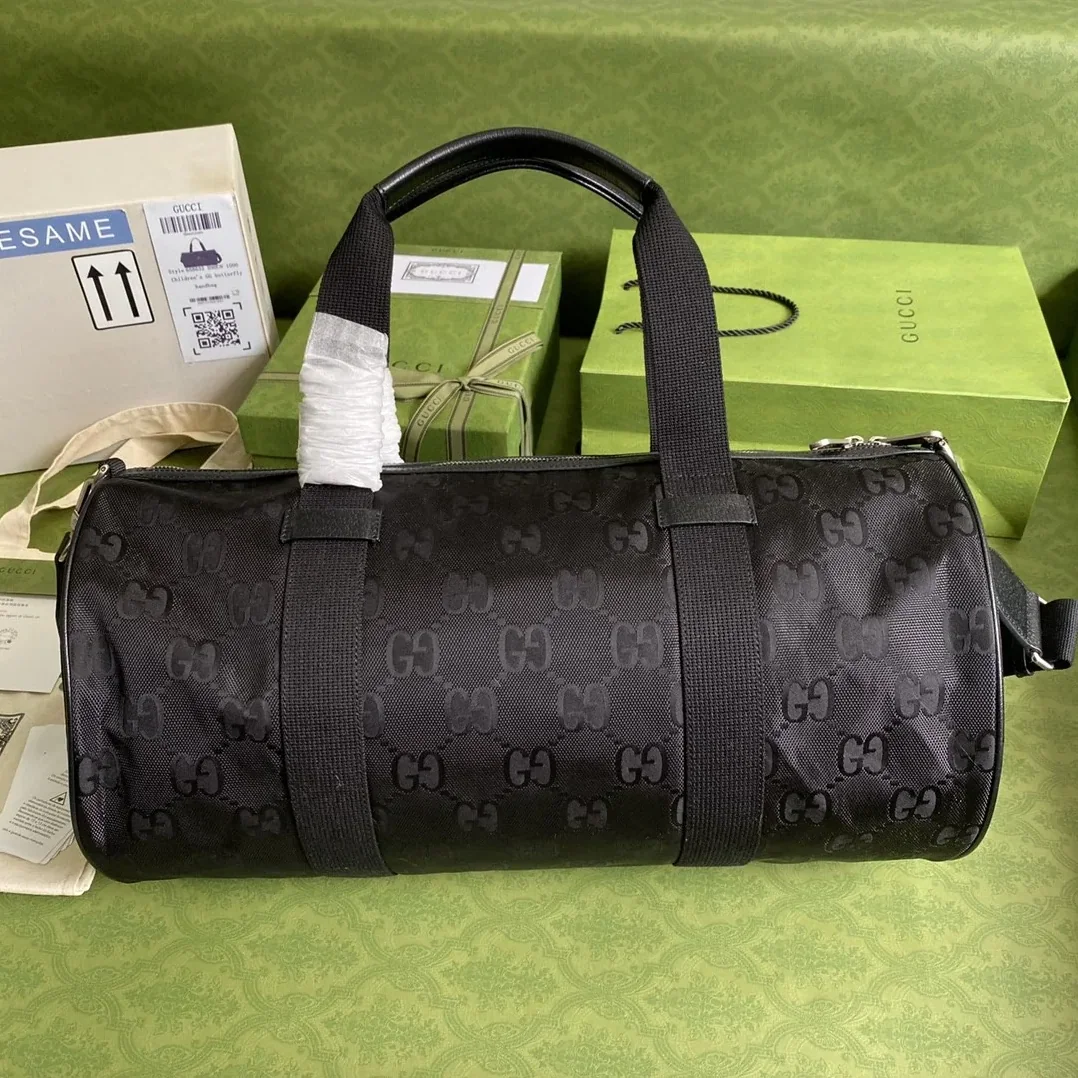 Gucci Off The Grid Duffle Bag Black GG Nylon / Gucci Off The Grid Duffle Bag Black GG Nylon /