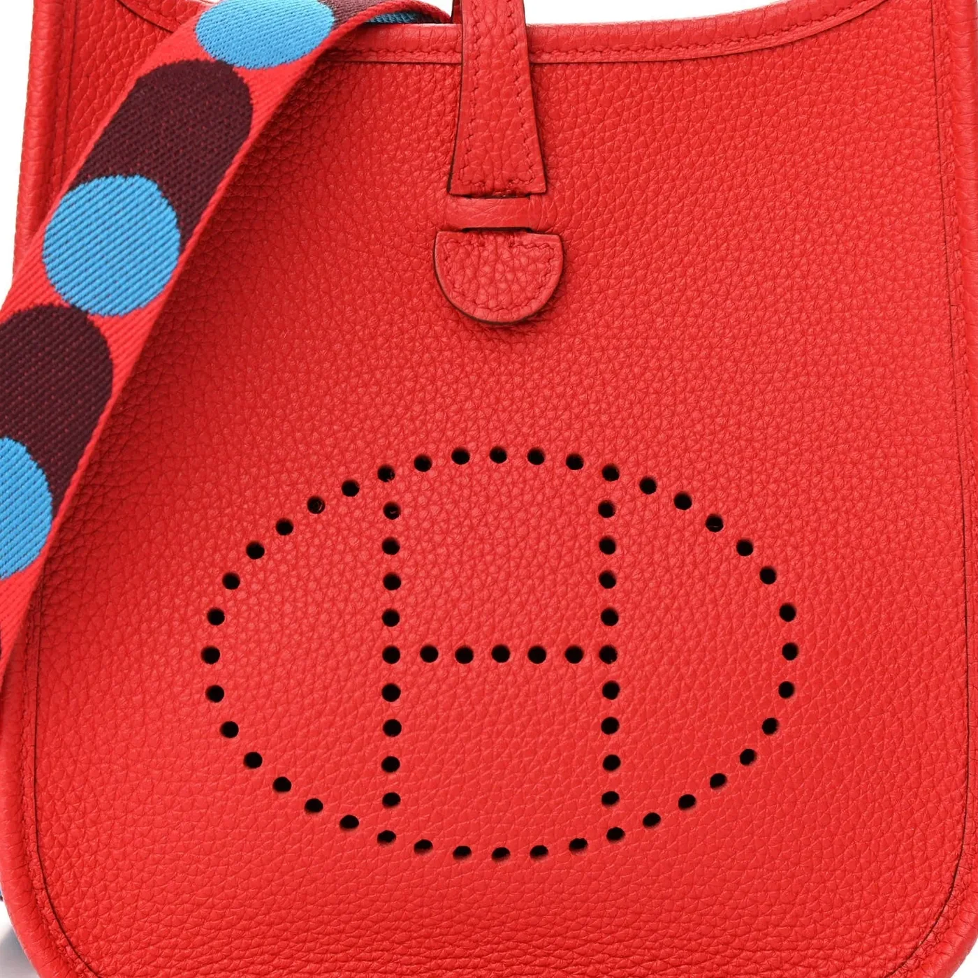 Hermes Evelyne 16 Amazone Shoulder Bag in Rouge Palladium Hardware