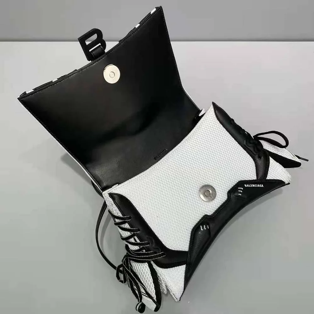 Balenciaga Sneakerhead Small Top Handle Bag in Black for Women in White