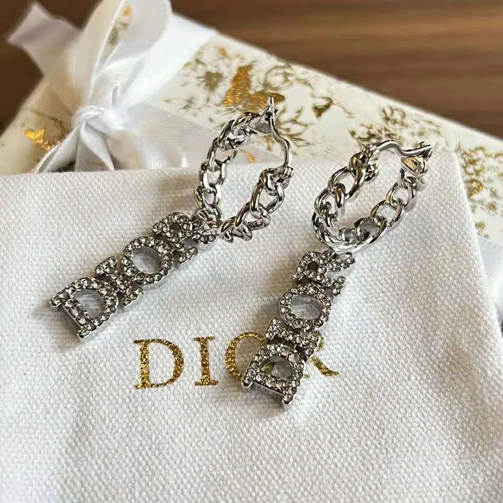 Dior Dio(r)evolution Earrings Silver-Finish Metal and Silver for Women in Tone Crystals Dior Dio(r)evolution Earrings Silver-Finish Metal and Silver for Women in Tone Crystals