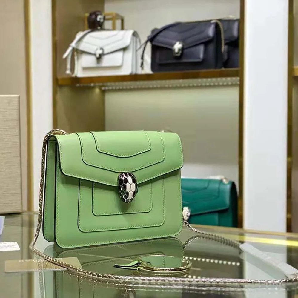 Bvlgari Serpenti Forever Crossbody Bag for Women in Green