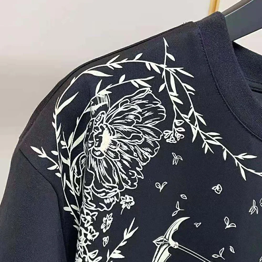 Givenchy Gothic Printed T-Shirt for Men in Black Givenchy Gothic Printed T-Shirt for Men in Black