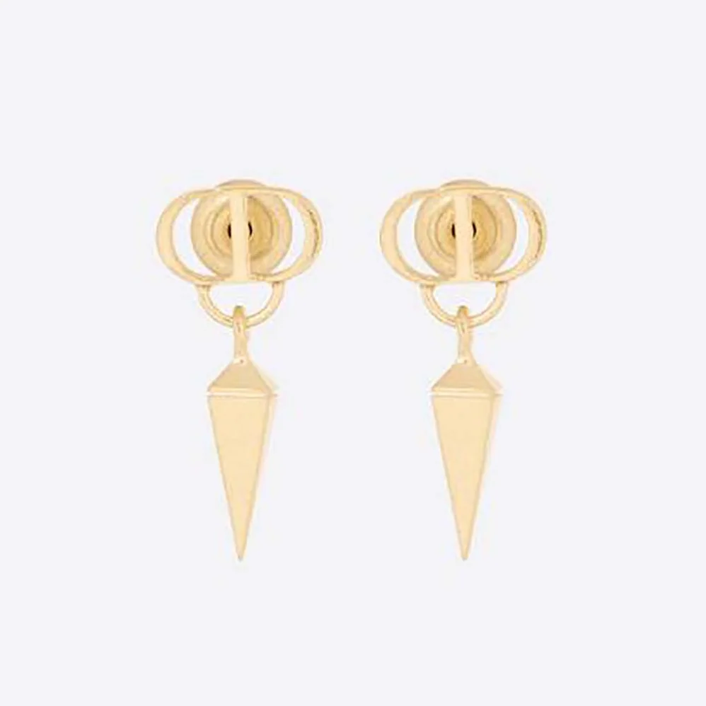 Dior Petit CD Earrings Gold for Women in Finish Metal Dior Petit CD Earrings Gold for Women in Finish Metal