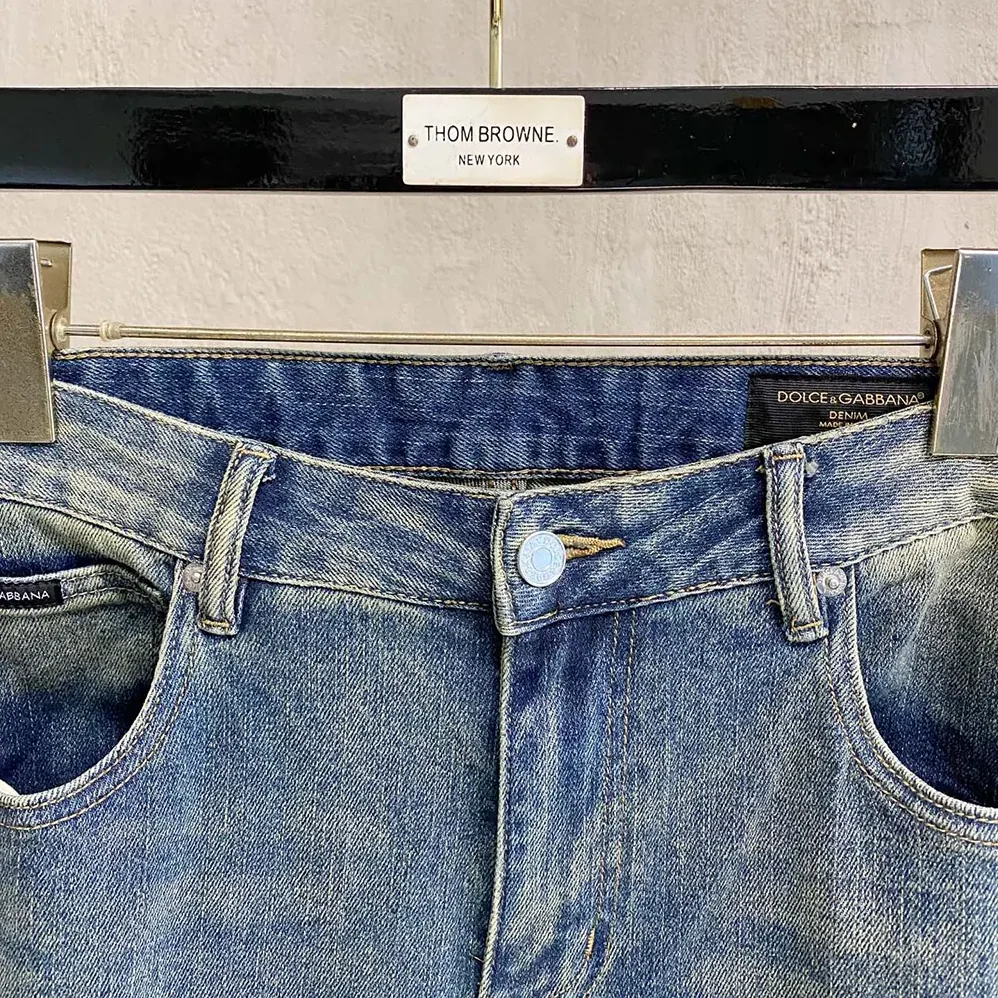 Dolce Gabbana D&G Regular Cotton Jeans-GYJCCDG8NR9S9001 for Men