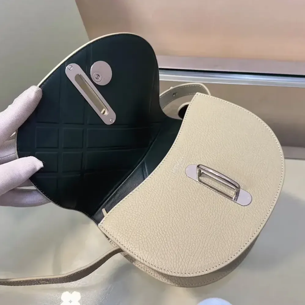 Burberry Mini Rocking Horse Bag for Women in White Burberry Mini Rocking Horse Bag for Women in White