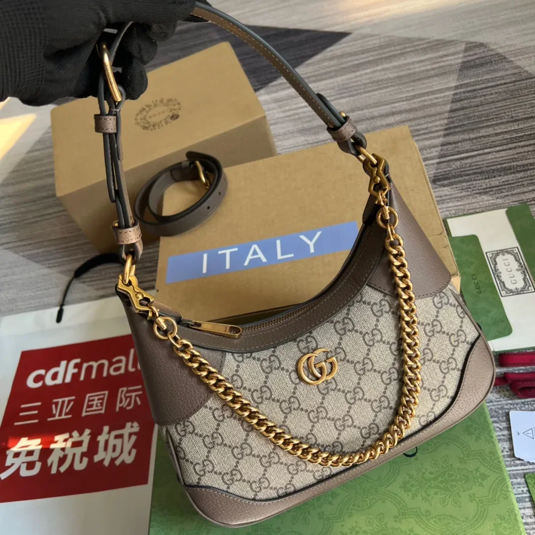 Gucci Aphrodite Small Shoulder Bag Brown / AABE9 Gucci Aphrodite Small Shoulder Bag Brown / AABE9