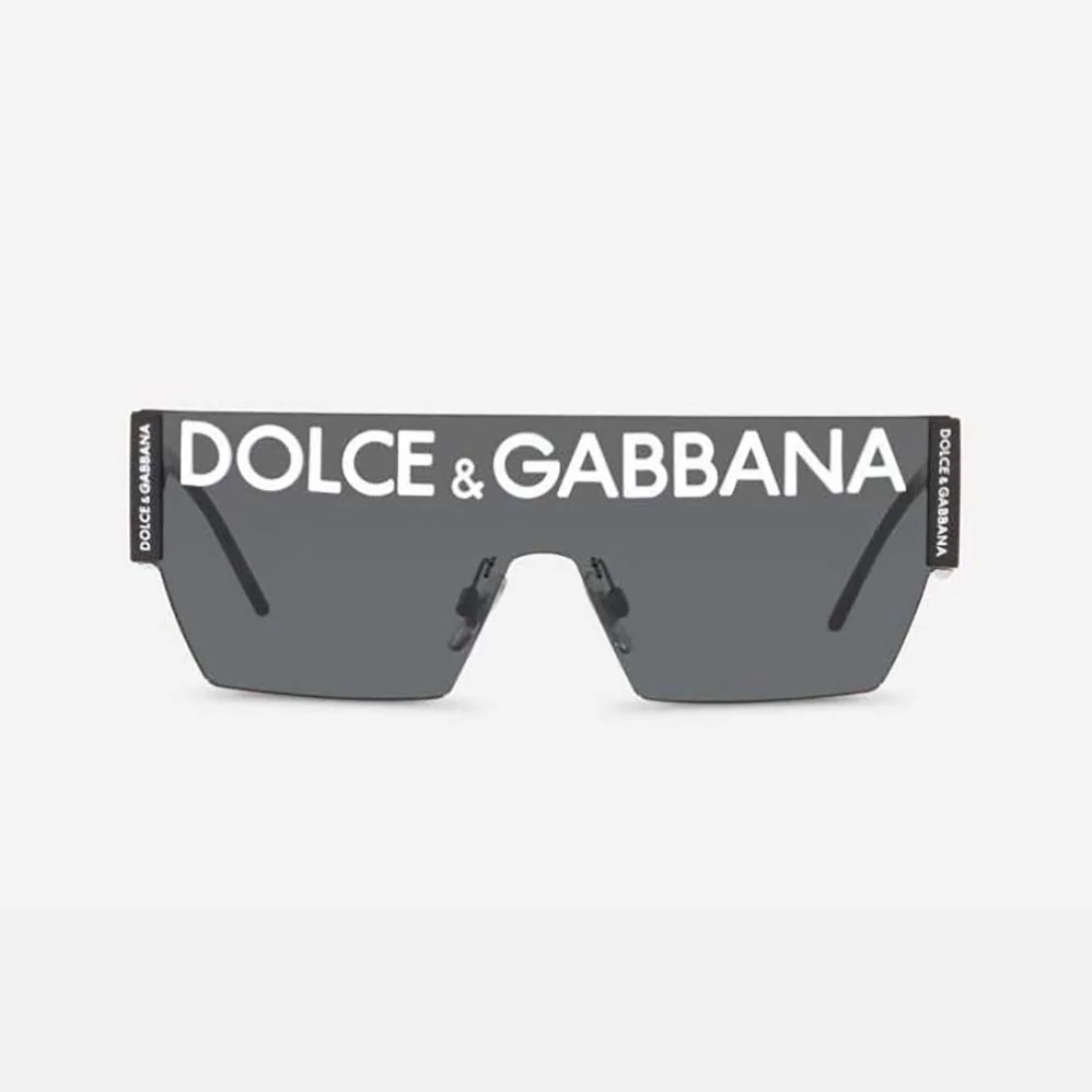 Dolce Gabbana D&G DG Logo Sunglasses for Women in Silver