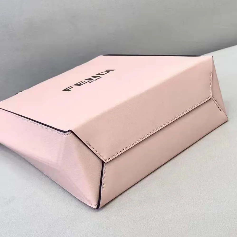 Fendi Fendi Pack Small Shopping Bag Pink Leather Bag for Women Fendi Fendi Pack Small Shopping Bag Pink Leather Bag for Women