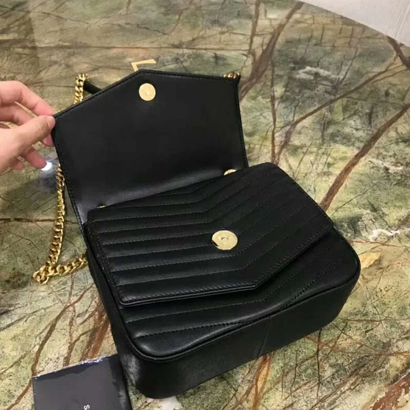 Saint Laurent YSL Sulpice Small in Matelasse Leather for Women in Black Saint Laurent YSL Sulpice Small in Matelasse Leather for Women in Black