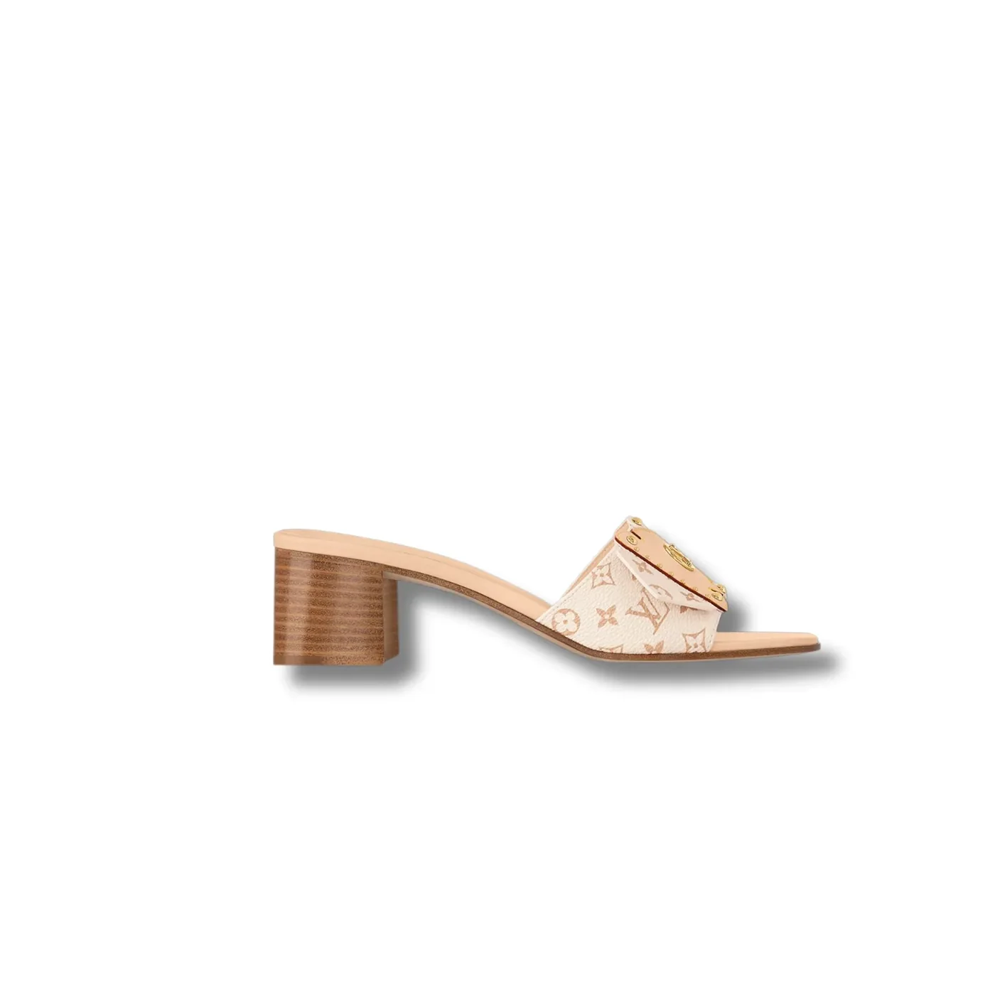 Louis Vuitton Frame Mule Beige 1AD5B7 Louis Vuitton Frame Mule Beige 1AD5B7