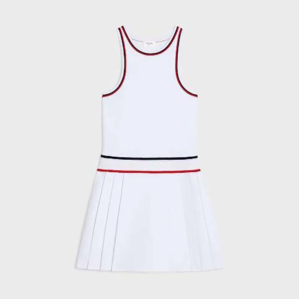 Celine Athletic Dress in Underpinning Viscose for Women in White Celine Athletic Dress in Underpinning Viscose for Women in White