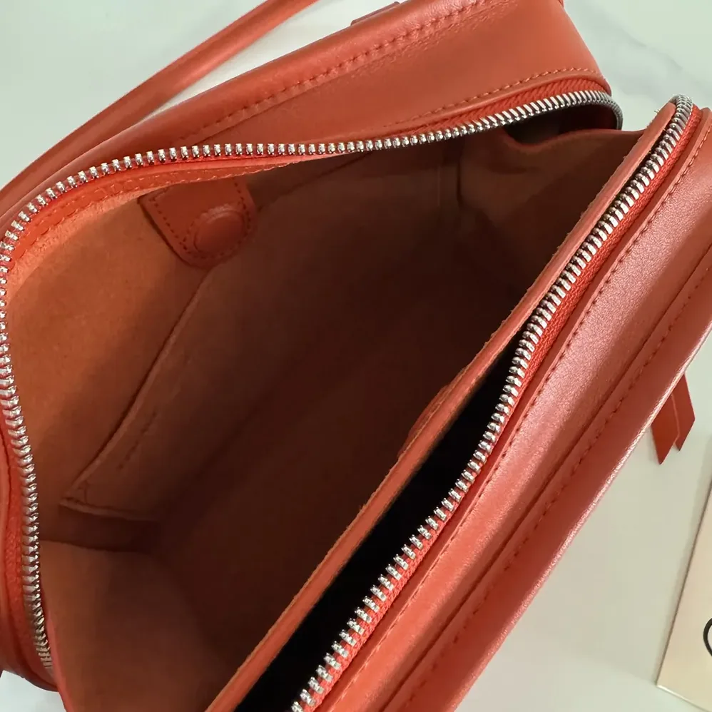 Loewe Small Amazona 180 Bag in Soft Calfskin for Women in Sunrise Orange
