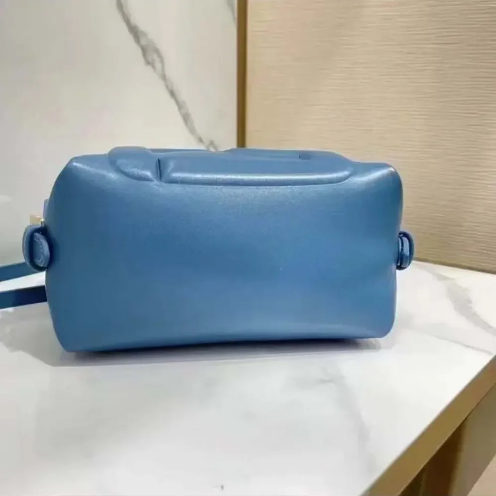 Fendi Nappa FF Mini Cube Bag for Women in Blue