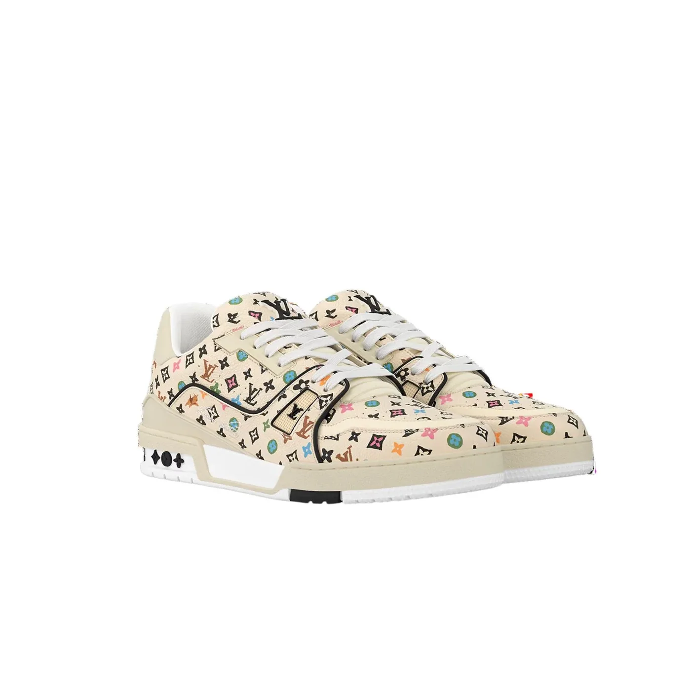 Louis Vuitton Trainer Sneaker Beige 1ACXBG Louis Vuitton Trainer Sneaker Beige 1ACXBG