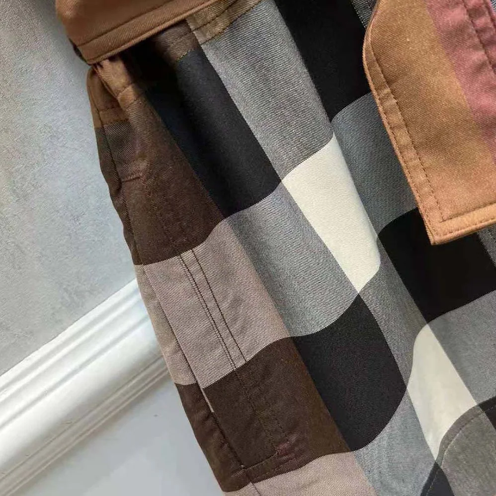 Burberry Check Cotton Tie for Women in waist Shirt Dress Burberry Check Cotton Tie for Women in waist Shirt Dress